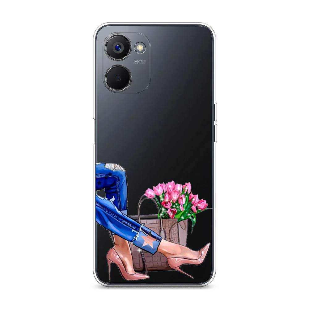

Чехол Awog на Realme V20 "Каблучки", Синий, 2512950-7