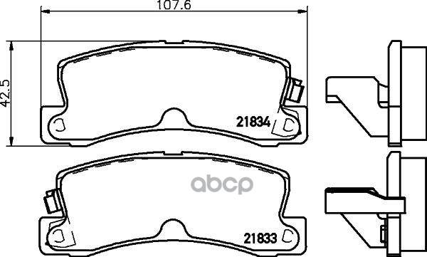 Колодки дисковые задние Toyota Carina/Camry/Celica all 85> NP1011