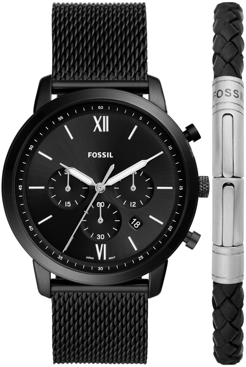 фото Наручные часы мужские fossil fs5786set черные