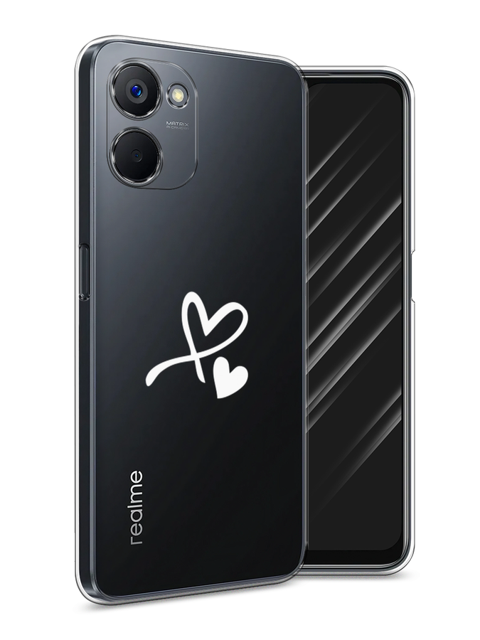 

Чехол Awog на Realme V20 "Сердечко минимализм", Белый, 2512950-6