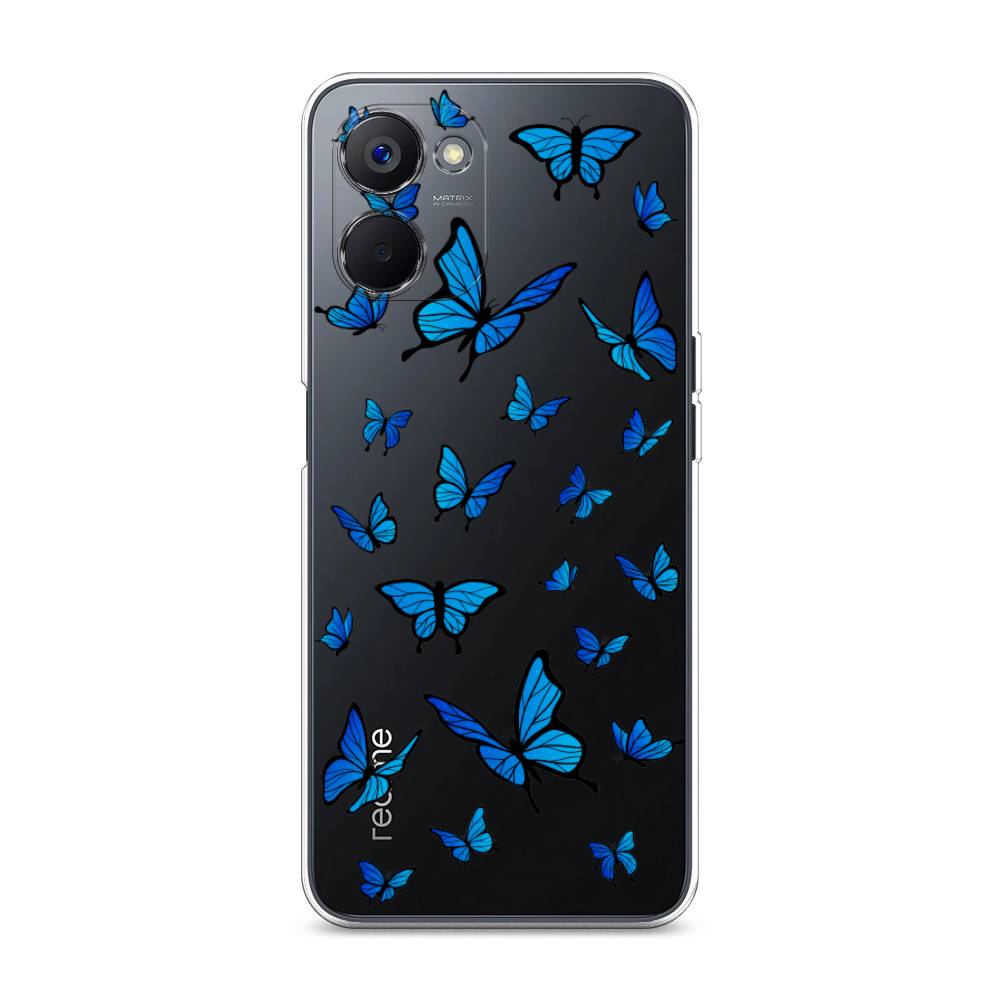

Чехол Awog на Realme V20 "Синие бабочки", Синий;белый, 2512950-1