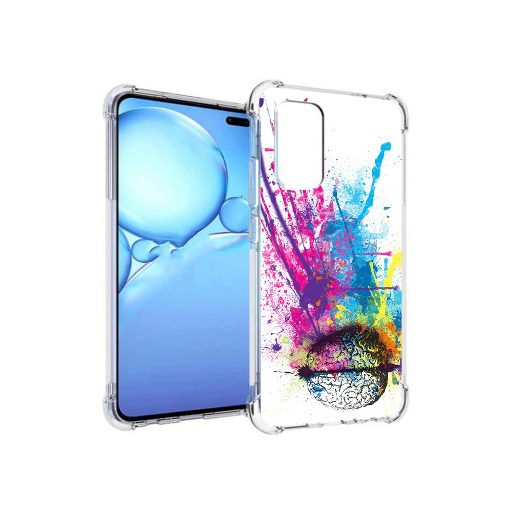 

Чехол MyPads Tocco для Vivo V19 яркий красочный мозг (PT147328.392.710), Прозрачный, Tocco