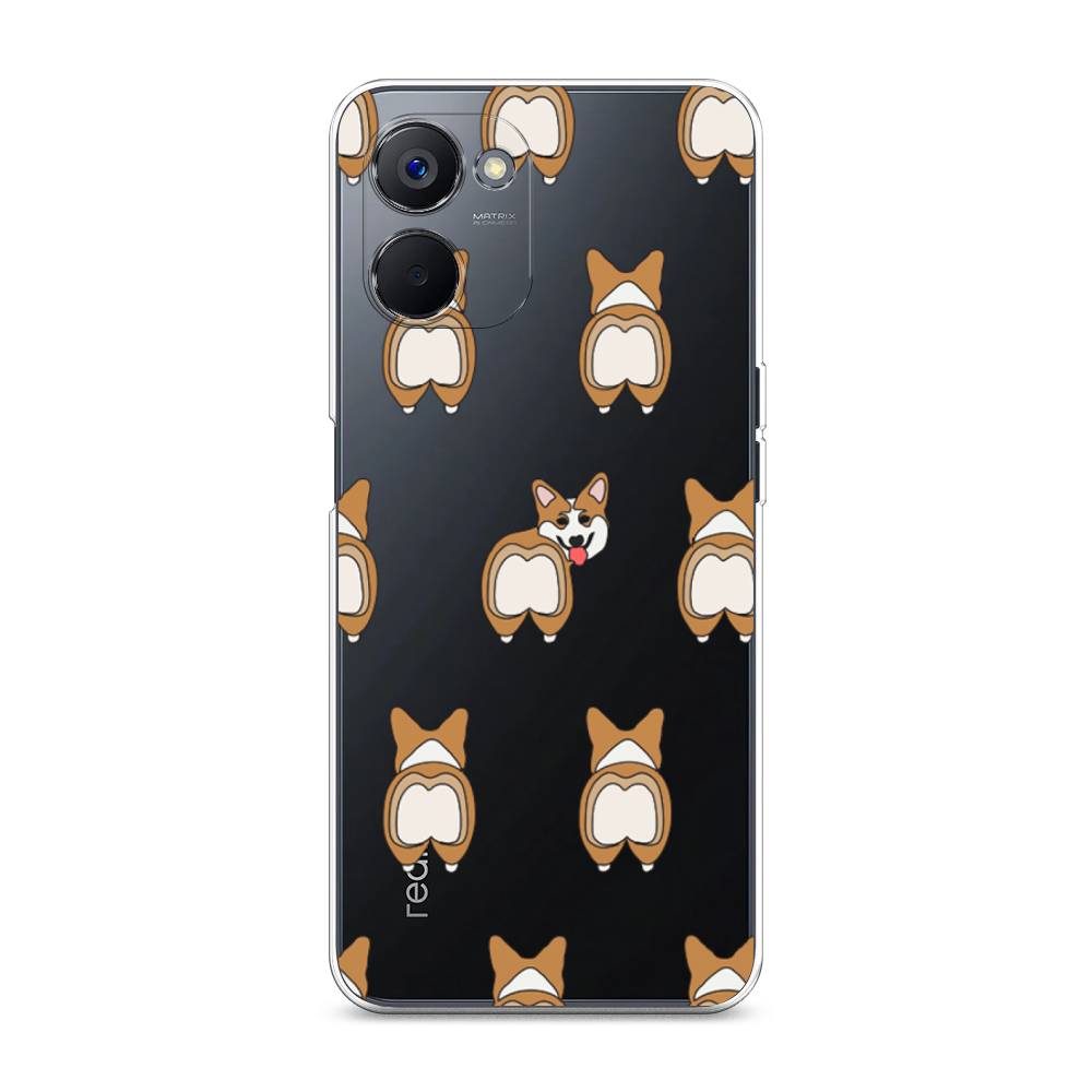 

Чехол Awog на Realme V20 "Милый корги фон", Белый;бежевый;коричневый, 2512950-2