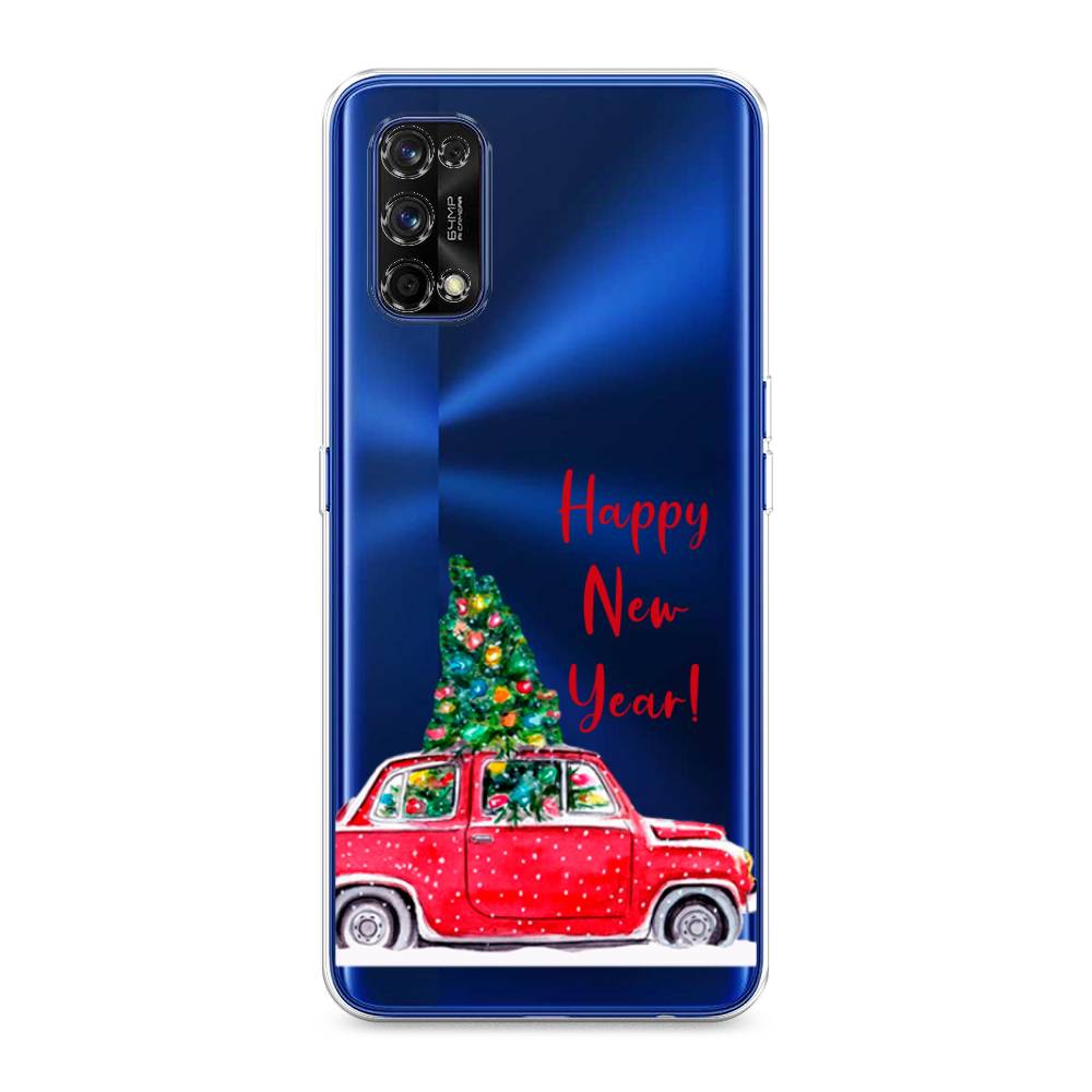 

Чехол на Realme 7 Pro "Happy New Year", Красный;зеленый, 254050-5
