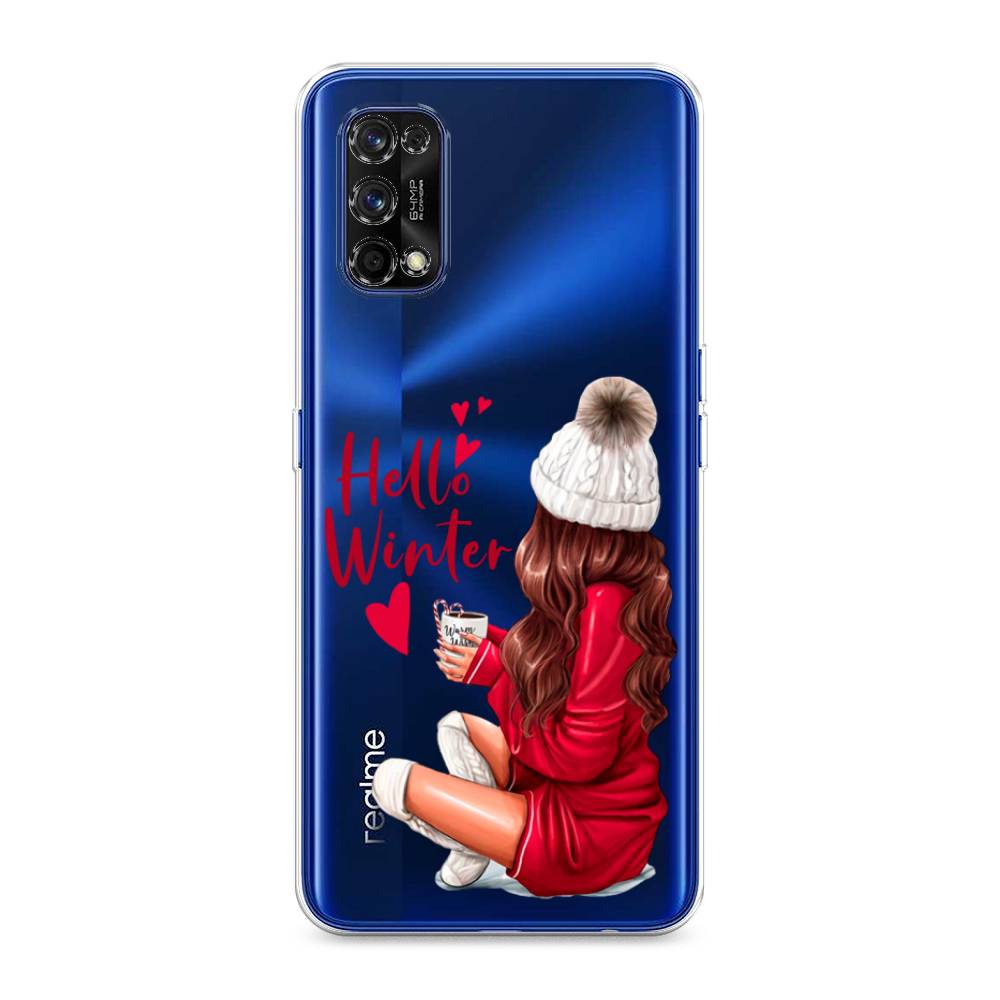 

Чехол на Realme 7 Pro "Hello winter", Красный;белый;коричневый, 254050-5
