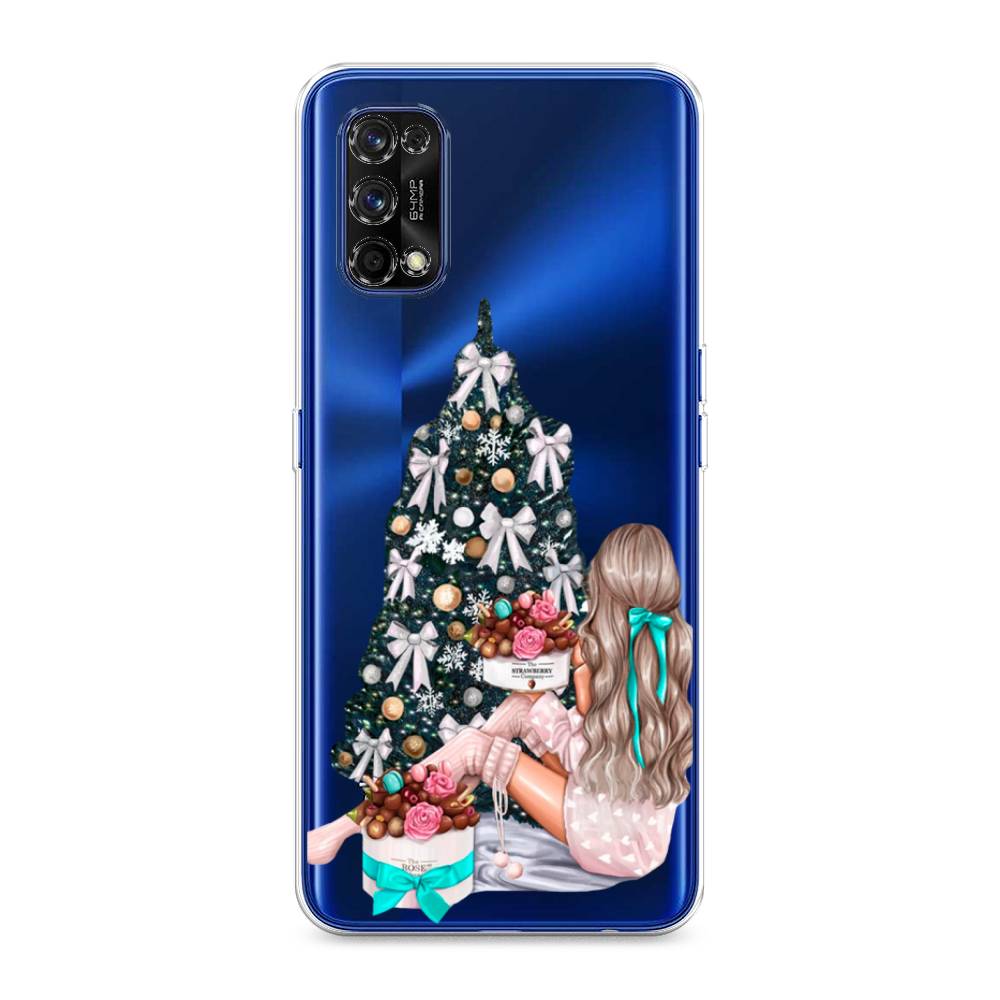 

Чехол на Realme 7 Pro "New Year", Зеленый;бежевый;голубой, 254050-5