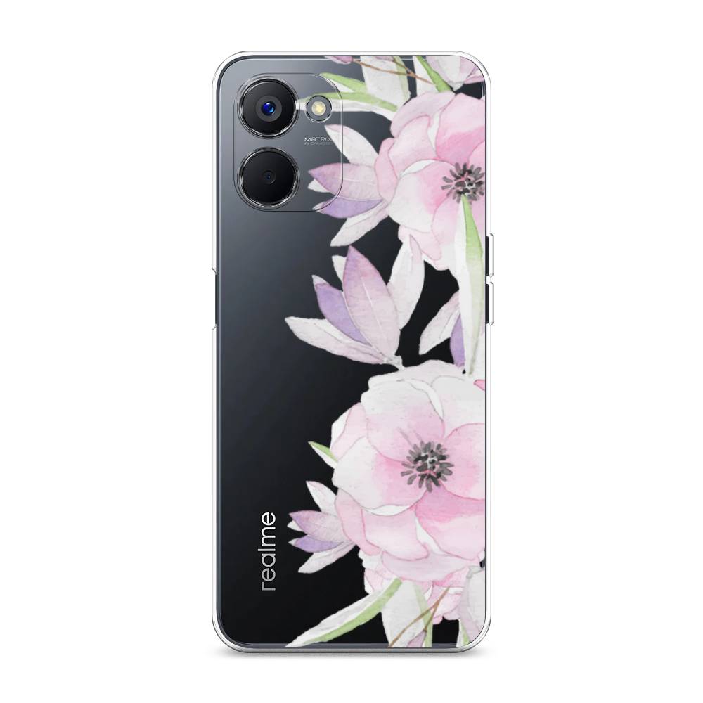 

Чехол Awog на Realme V20 "Нежные анемоны", Розовый;черный;фиолетовый, 2512950-8
