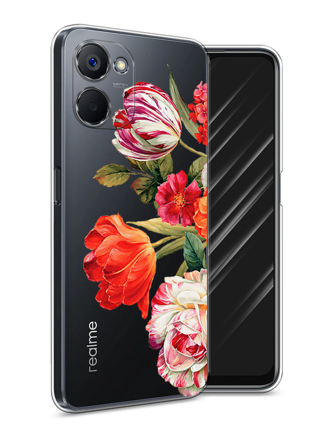 

Чехол Awog на Realme V20 "Весенний букет", Красный;розовый;зеленый, 2512950-8