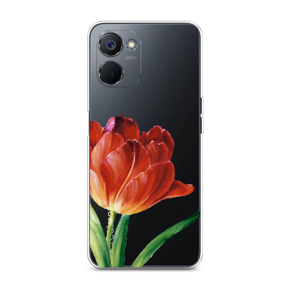 

Чехол Awog на Realme V20 "Красный тюльпан", Оранжевый;зеленый, 2512950-8