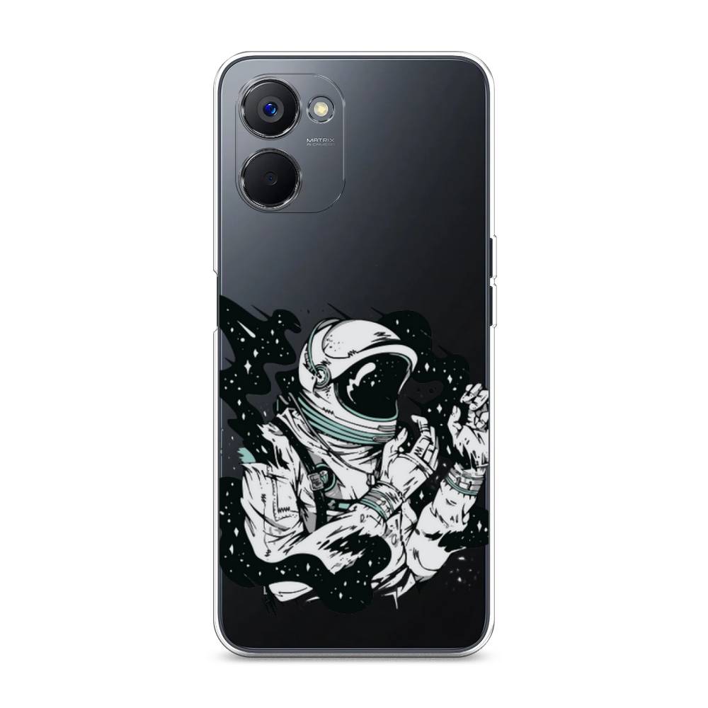 

Чехол Awog на Realme V20 "Космонавт арт", Черный;бежевый;белый, 2512950-7