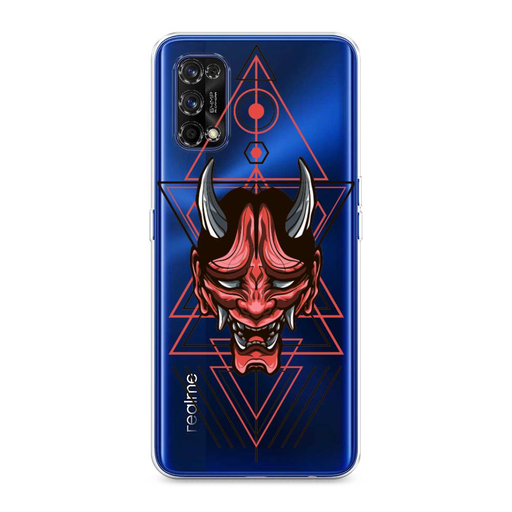 

Чехол на Realme 7 Pro "Hanya Oni mask", Серый;красный;черный, 254050-4