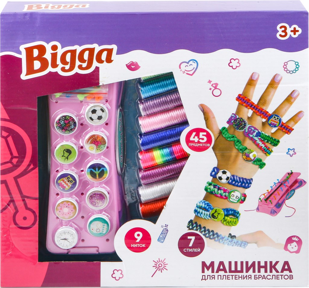 фото Набор для творчества bigga плетение браслетов