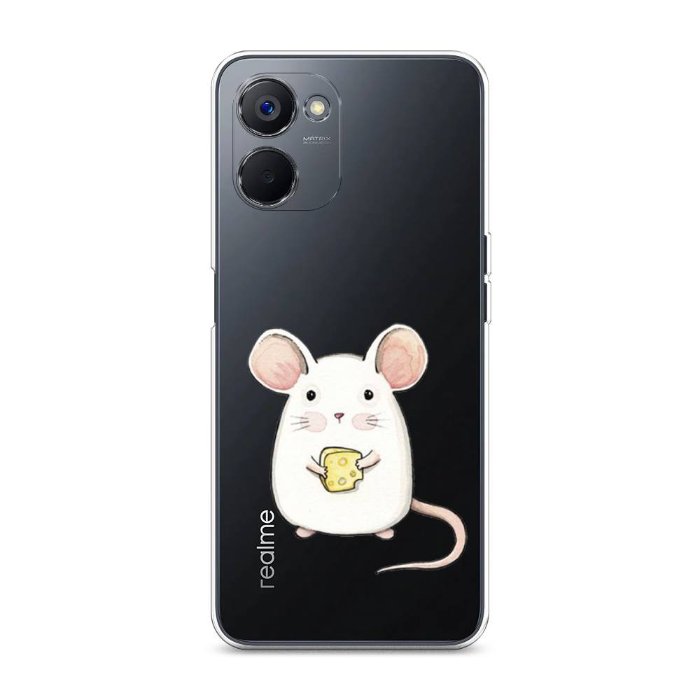 

Чехол Awog на Realme V20 "Мышка", Белый, 2512950-1