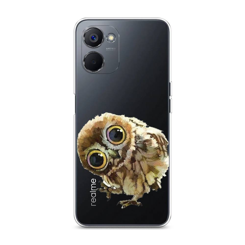 

Чехол Awog на Realme V20 "Любопытный совенок", Коричневый;белый;прозрачный, 2512950-1