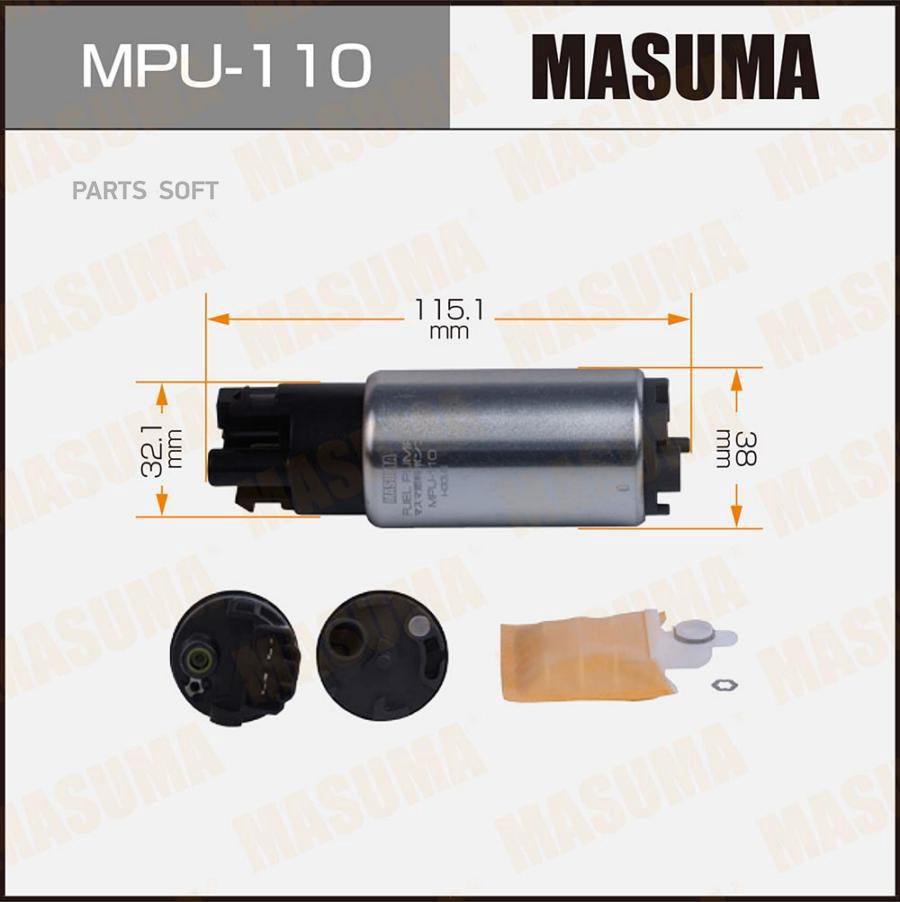 MASUMA MPU110 Бензонасос MARK X, GS450H / GRX120, GWS191L