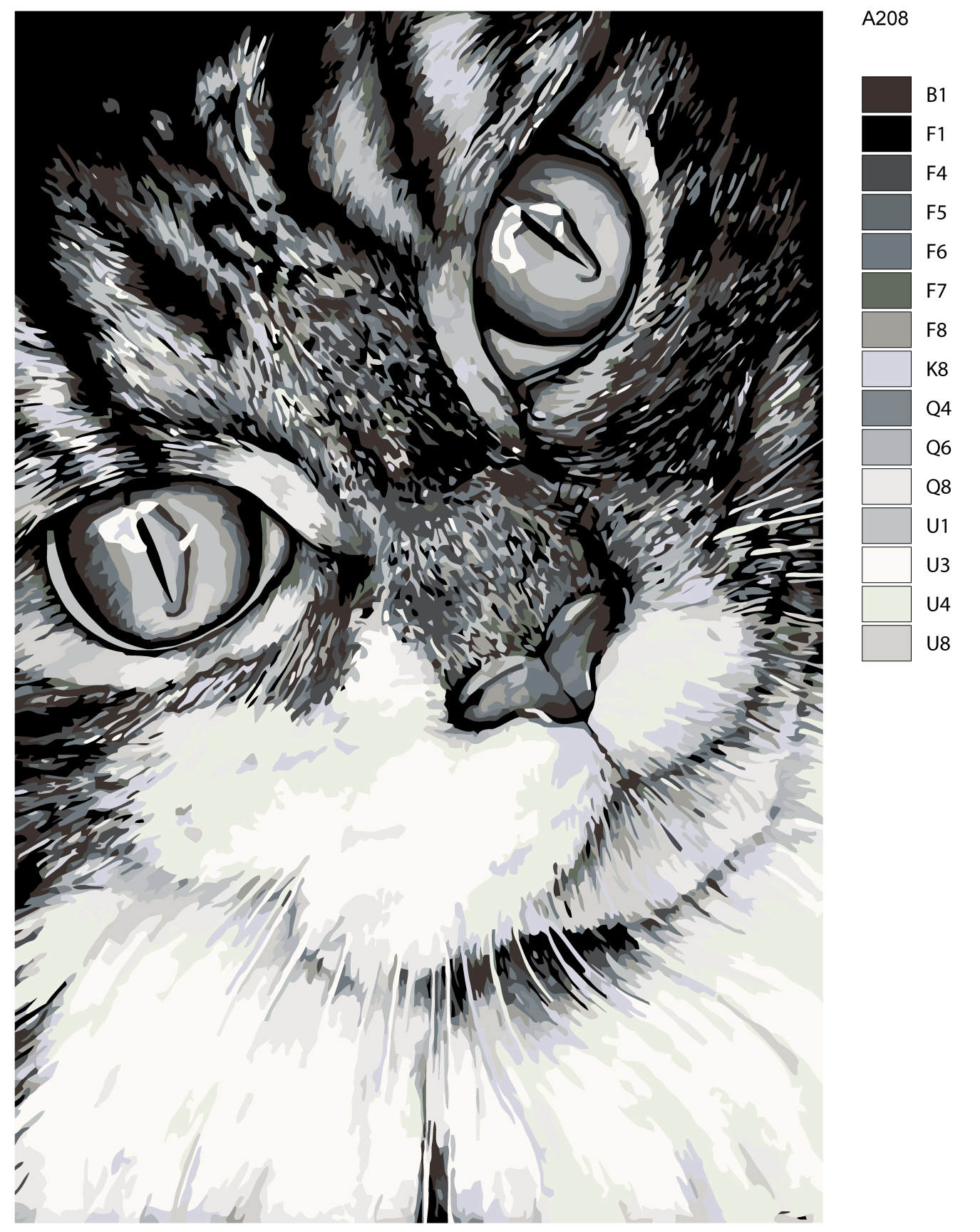 

Картина по номерам, Живопись по номерам, 80 x 120, A208, A208
