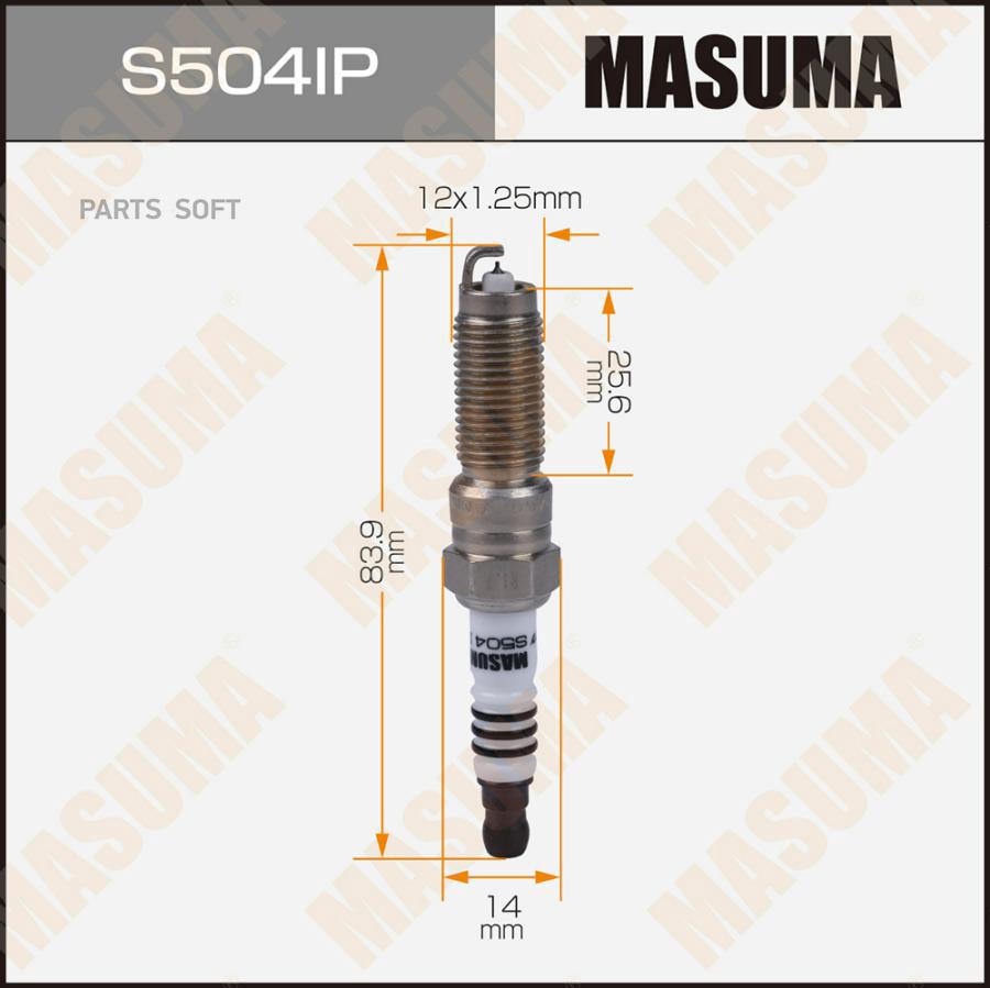 

MASUMA S504IP Свеча зажигания IRIDIUM+PLATINUM