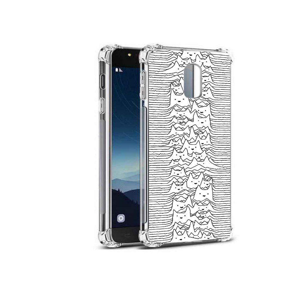 

Чехол MyPads Tocco для Samsung Galaxy C8 черно белые коты 3D (PT96288.518.682), Прозрачный, Tocco