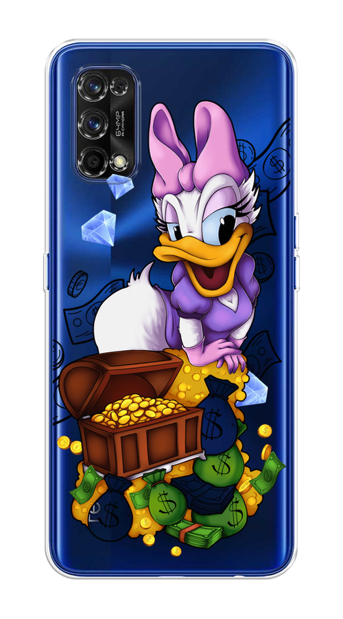 

Чехол на Realme 7 Pro "Rich Daisy Duck", Коричневый;белый;фиолетовый, 254050-6