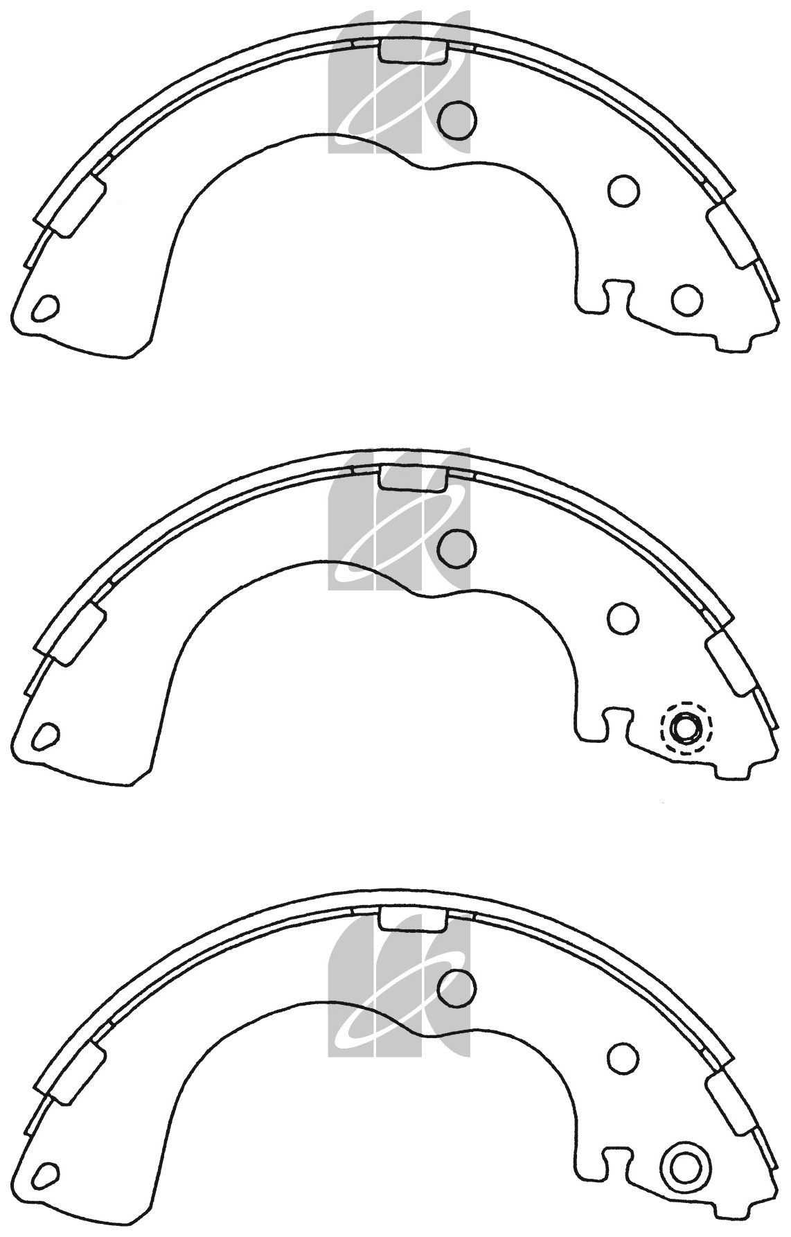 фото K3411-01_колодки тормозные ! барабанные mazda mpv 2.0i 99-00 kashiyama