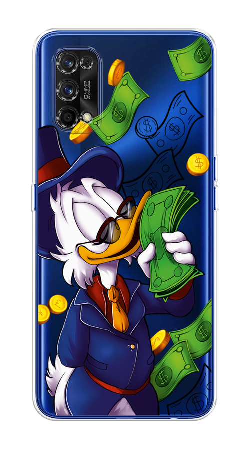 

Чехол на Realme 7 Pro "Scrooge McDuck with Money", Синий;зеленый;белый, 254050-6