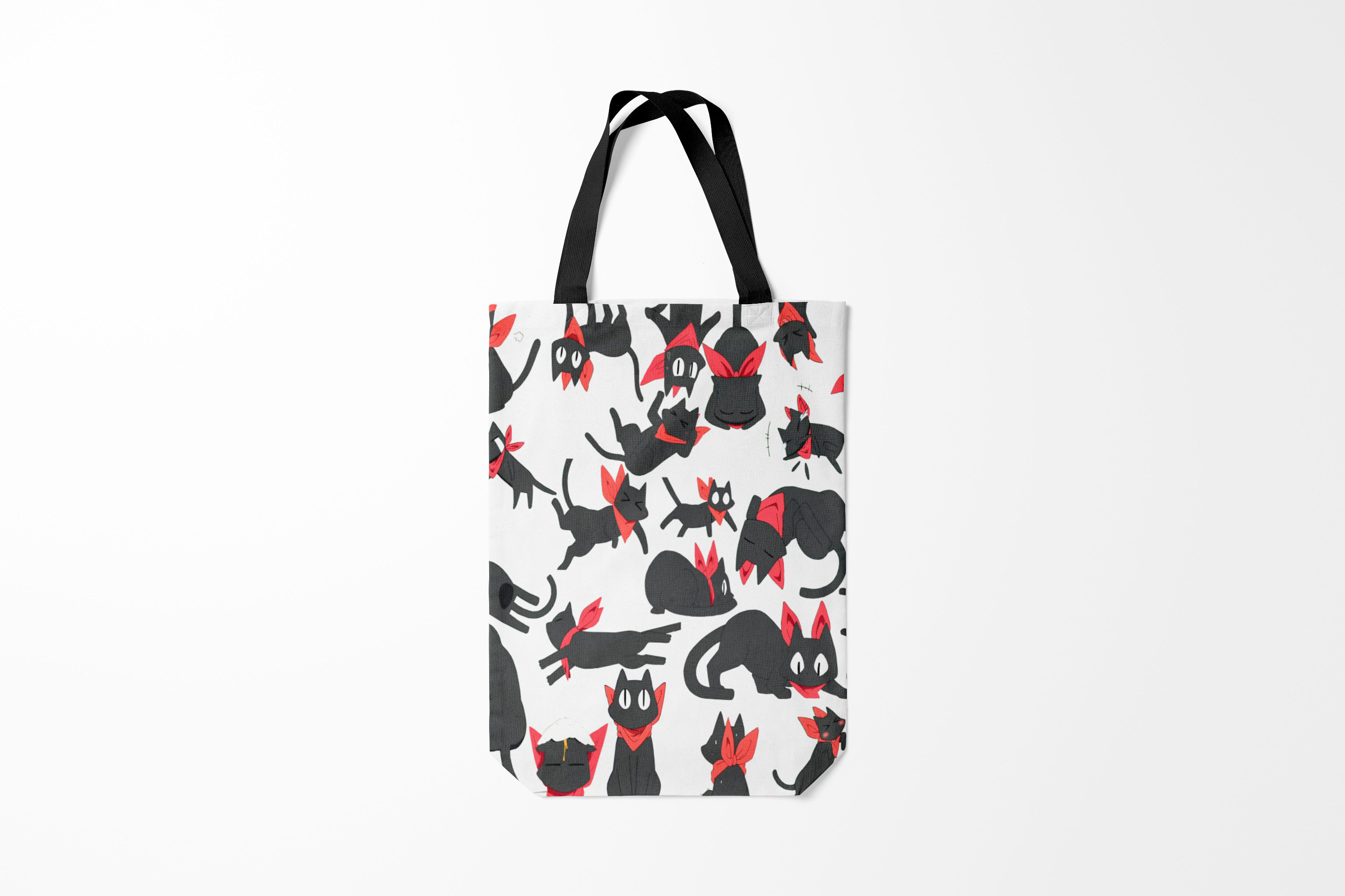 

Сумка шoппер унисекс Burnettie Коты и кошки Черный котик,, Коты и кошки Черный котик