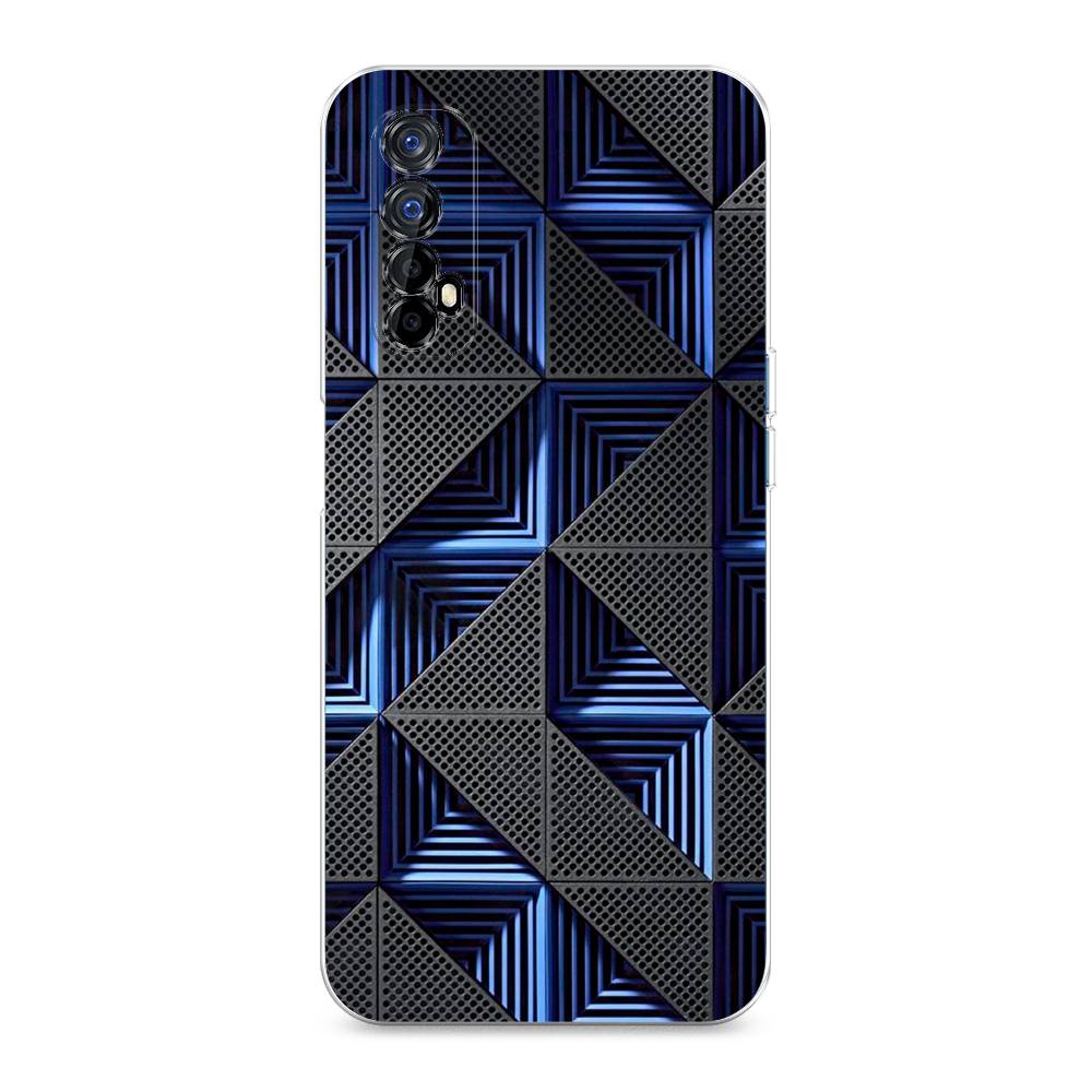 

Чехол на Oppo Realme 7 "IBM", Серый;синий, 254150-3