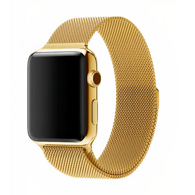 фото Ремешок для smart watch миланская петля золотой nobrand