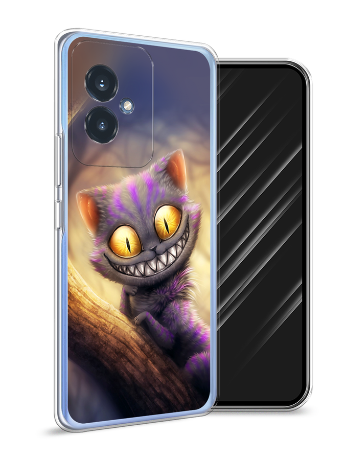 

Чехол Awog на Honor 100 "Cheshire Cat", Фиолетовый;желтый, 6122750-1