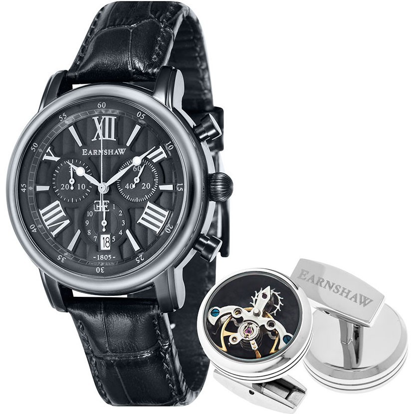 Наручные часы мужские Earnshaw ES-0016-SETA-01 черные