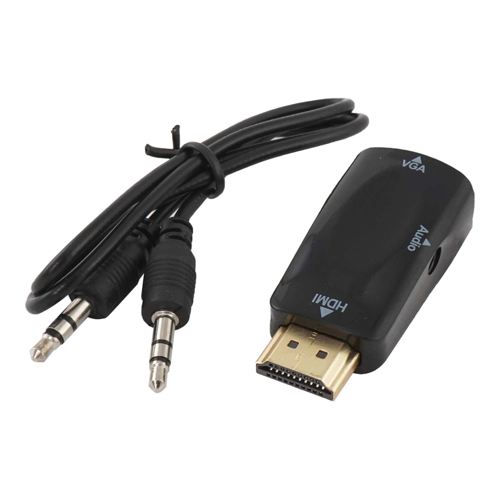 фото Переходник azerty hdmi - vga+audio вилка-розетка м (023-9253)