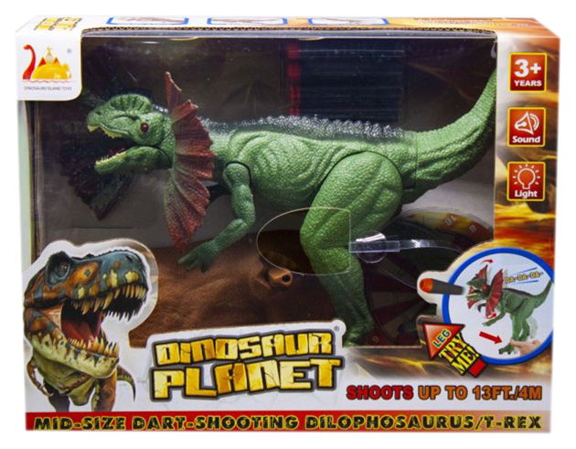Интерактивный динозавр Dinosaurs'Island Toys Дилофозавр  RS6186 интерактивный динозавр dinosaurs island toys тираннозавр t rex rs6185