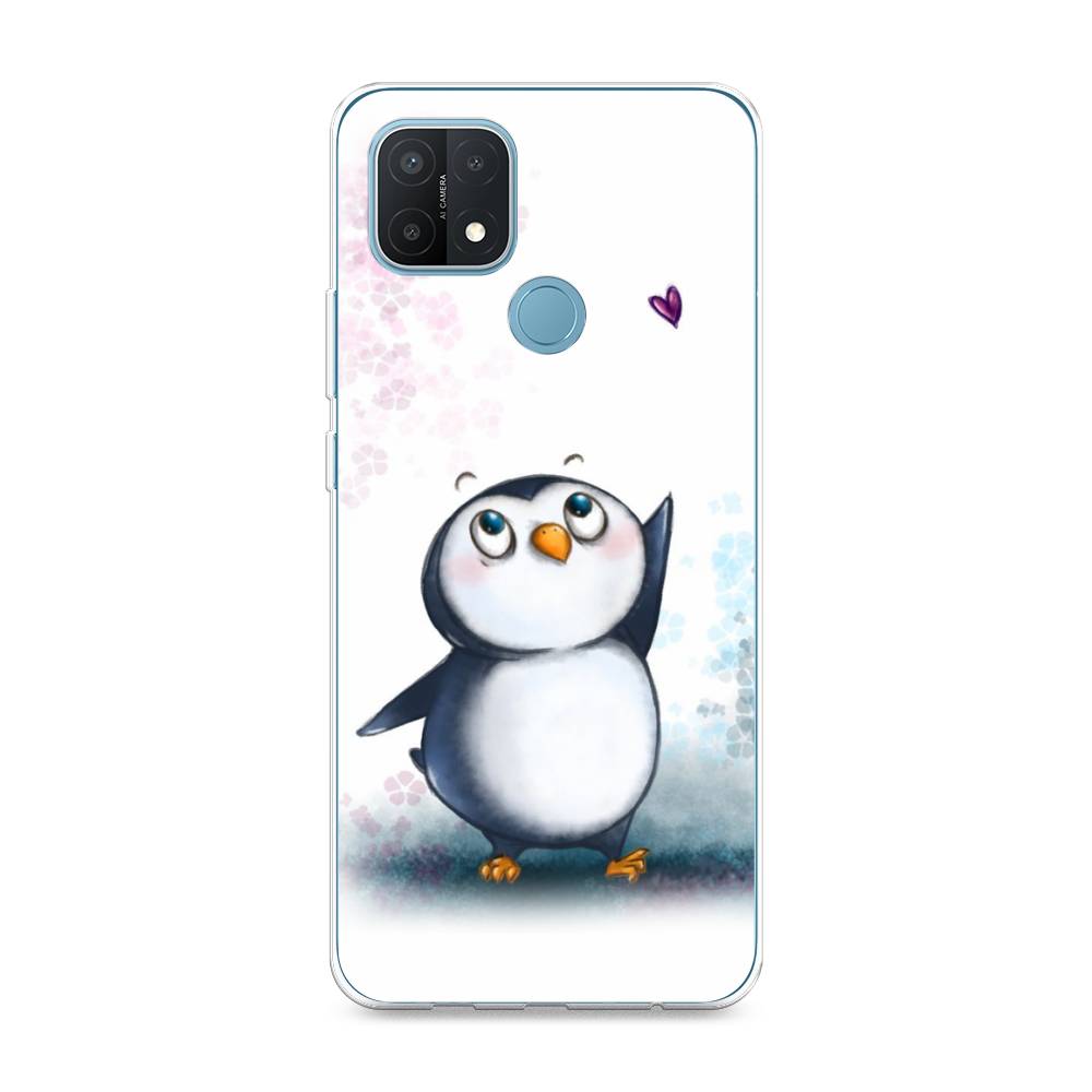 

Чехол Awog на Oppo A15/A15s "Пингвин и сердечко", Разноцветный, 255650-1