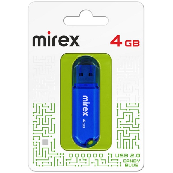 

Флешка Mirex Candy Blue 4 Гб usb 2.0