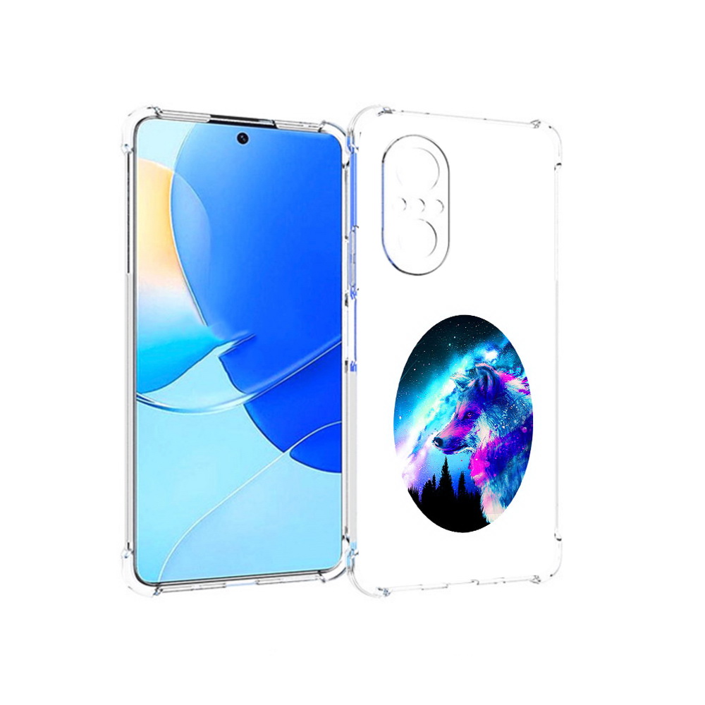 

Чехол MyPads Tocco для Huawei Nova 9 SE голубой волк, Прозрачный, Tocco