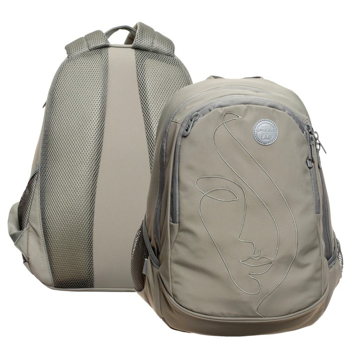 

Рюкзак молодёжный Grizzly "Очертание", 40 х 29 х 20 см, эргономичная спинка, отделение дл