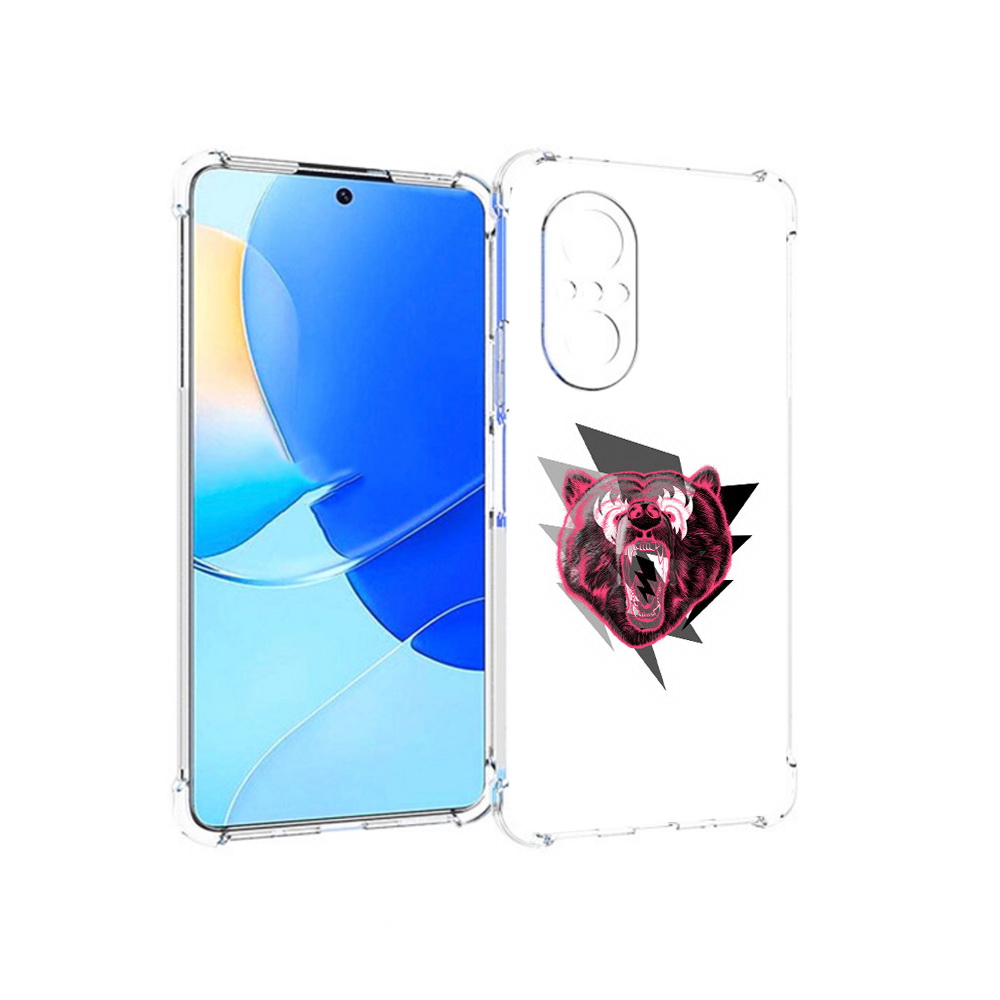 

Чехол MyPads Tocco для Huawei Nova 9 SE грозовой медведь, Прозрачный, Tocco