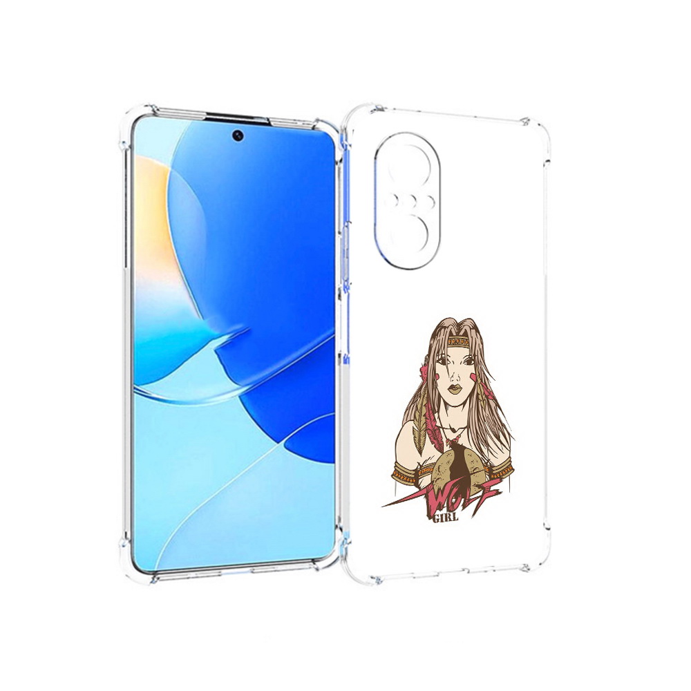 

Чехол MyPads Tocco для Huawei Nova 9 SE девушка волк, Прозрачный, Tocco