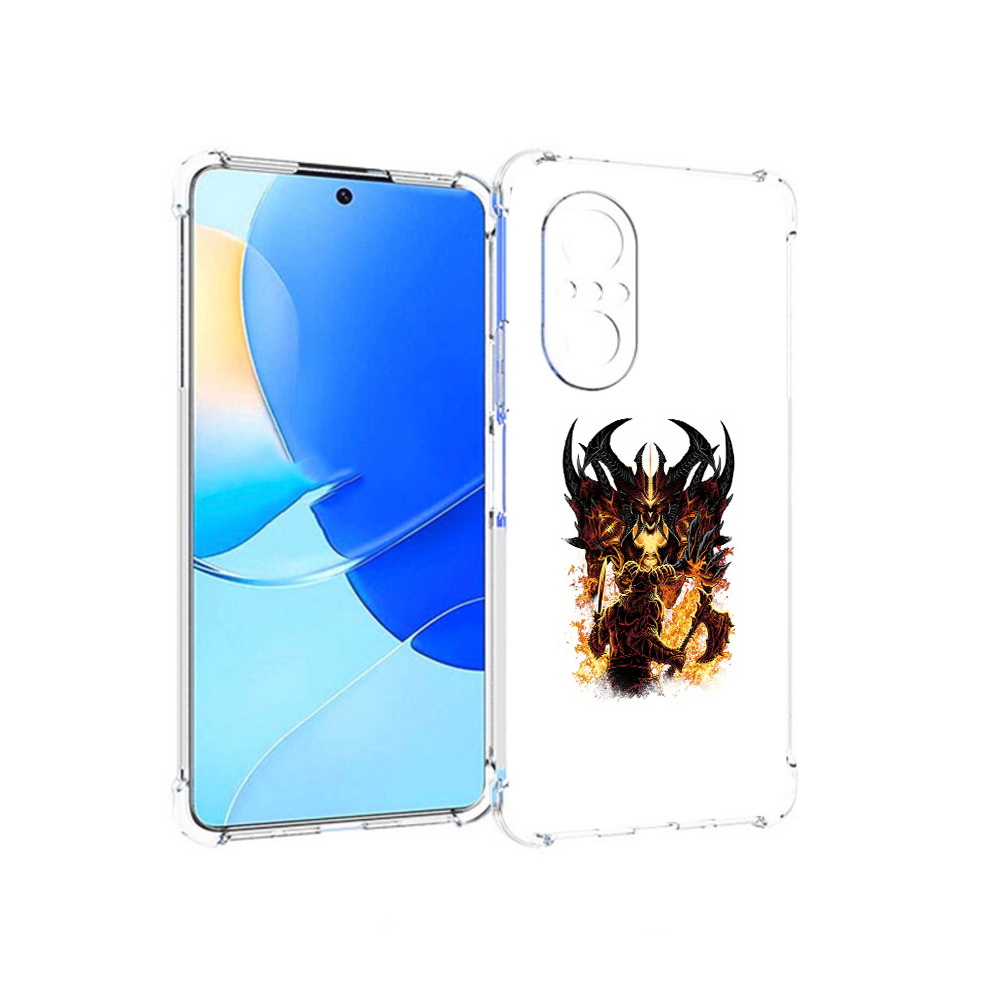 

Чехол MyPads Tocco для Huawei Nova 9 SE демон shadow fiend, Прозрачный, Tocco