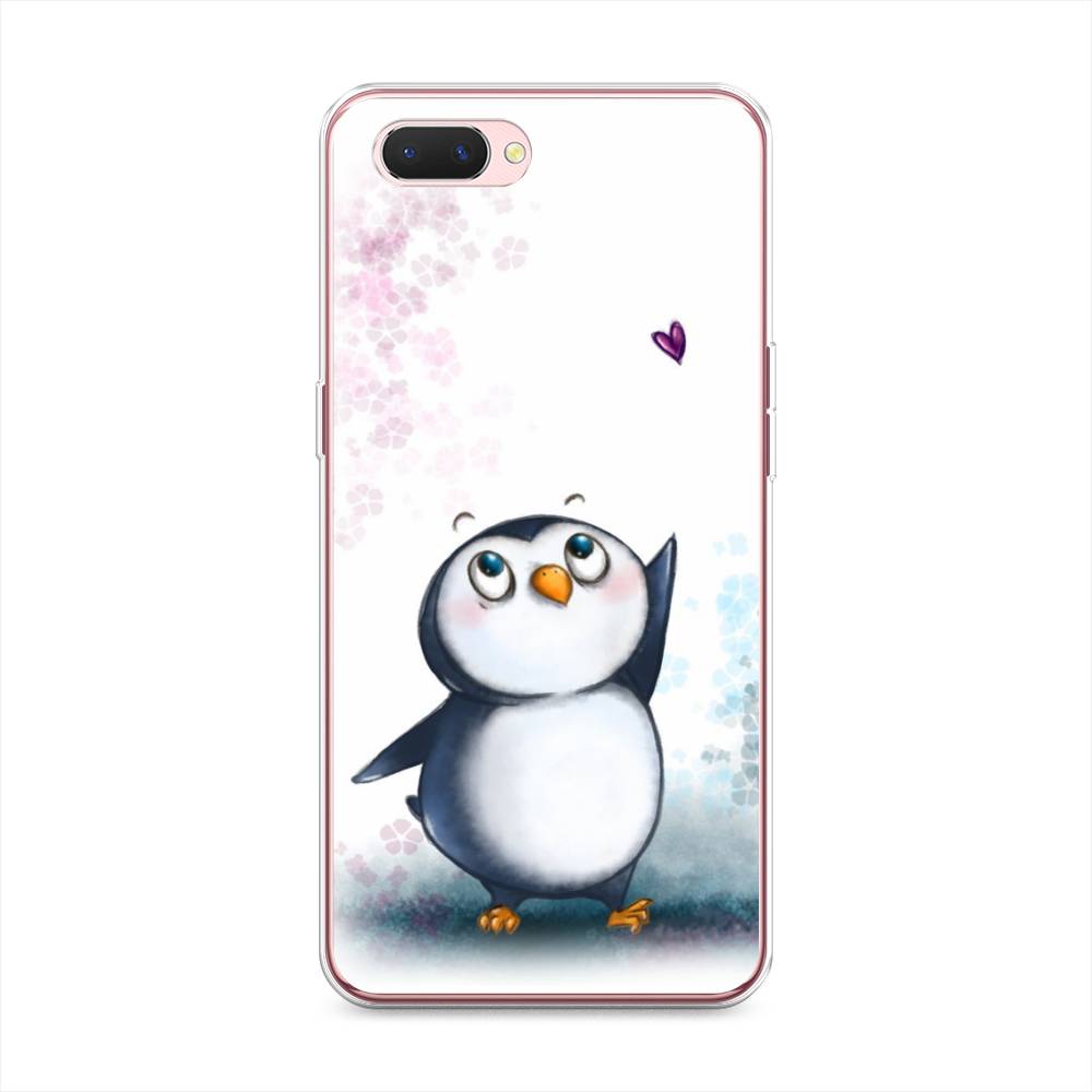 

Чехол Awog на Oppo A3s "Пингвин и сердечко", Разноцветный, 252050-1