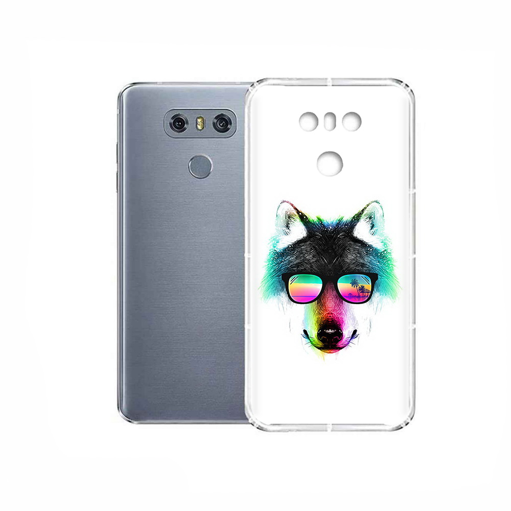 

Чехол MyPads Tocco для LG G6 радужный волк, Прозрачный, Tocco