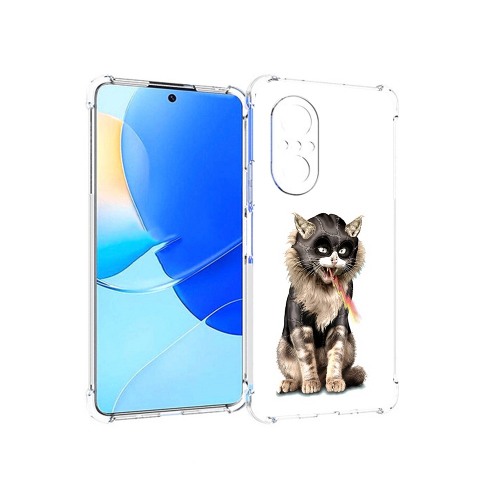 

Чехол MyPads Tocco для Huawei Nova 9 SE дьяволский кот, Прозрачный, Tocco