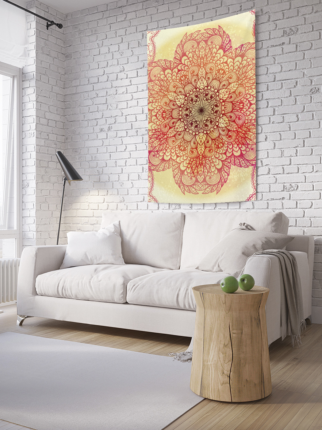 

Вертикальное фотопанно на стену JoyArty Кружево в стиле дудл 150x200 см, Кружево в стиле дудл