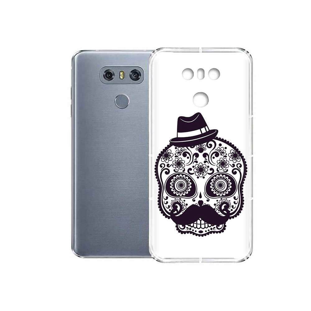 

Чехол MyPads Tocco для LG G6 разрисованный скелет, Прозрачный, Tocco