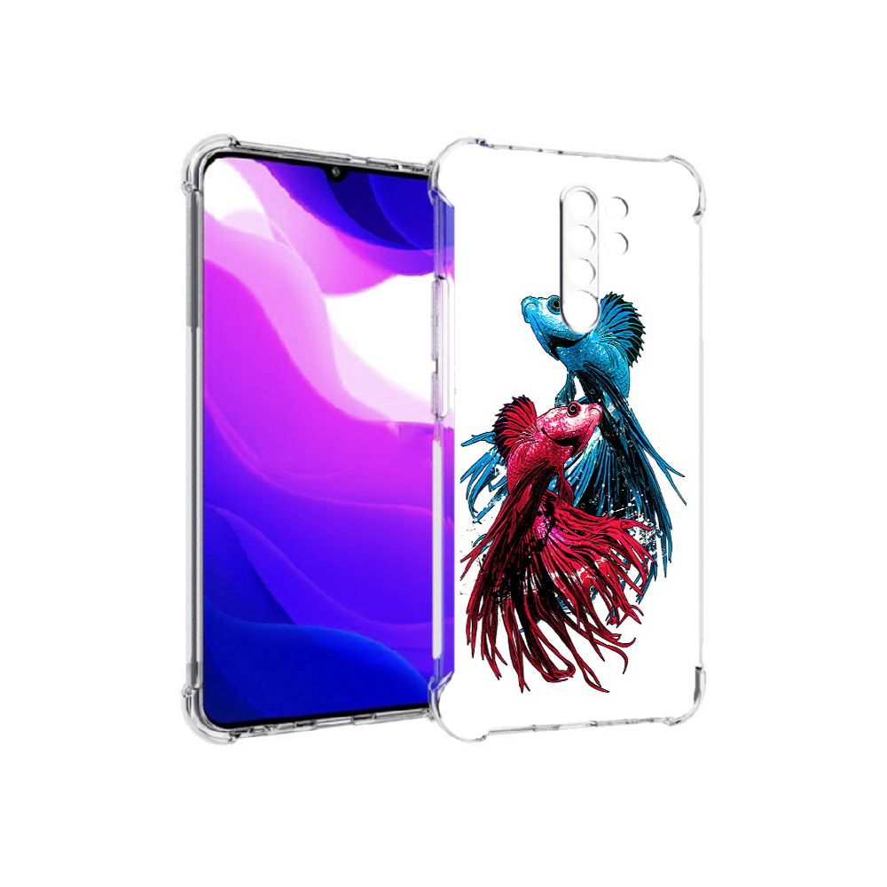 Чехол MyPads Tocco для Xiaomi Redmi 9 рыбы петушки (PT150826.259.592)