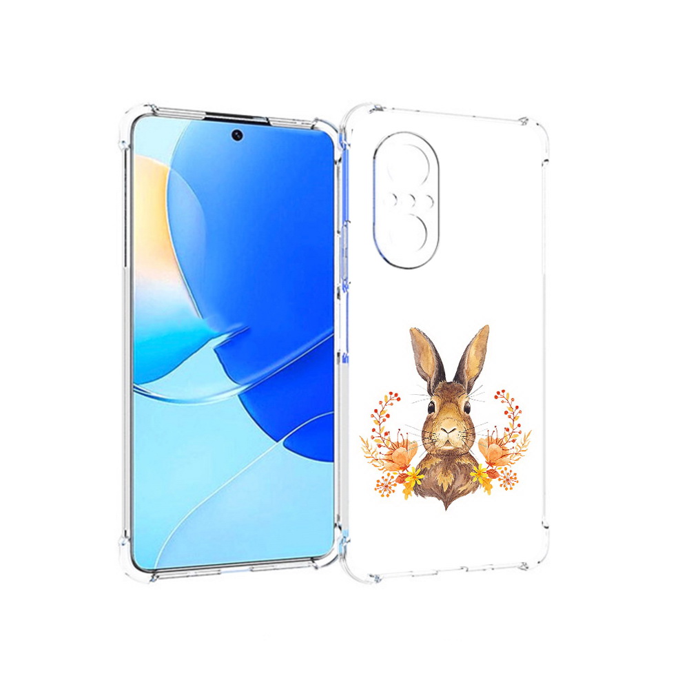 

Чехол MyPads Tocco для Huawei Nova 9 SE зайка в цветах, Прозрачный, Tocco