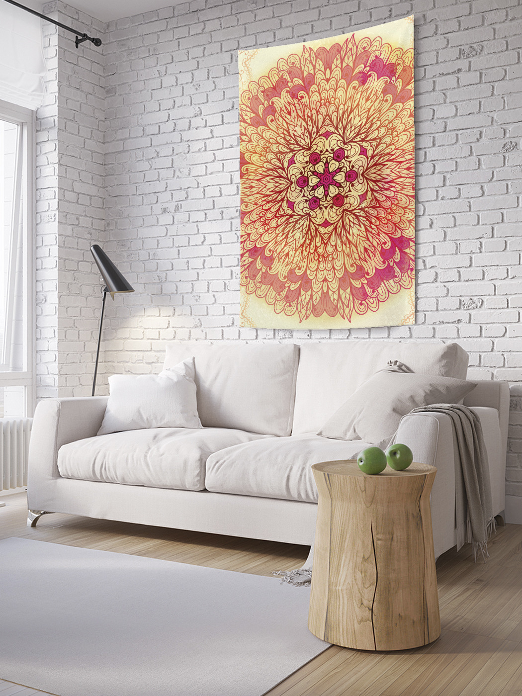 

Вертикальное фотопанно на стену JoyArty Кружево дудл 150x200 см, Кружево дудл