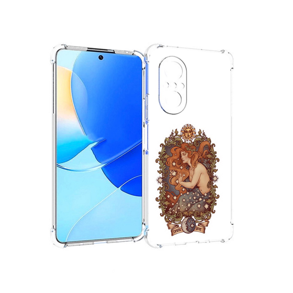 

Чехол MyPads Tocco для Huawei Nova 9 SE звездная девушка абстракция, Прозрачный, Tocco