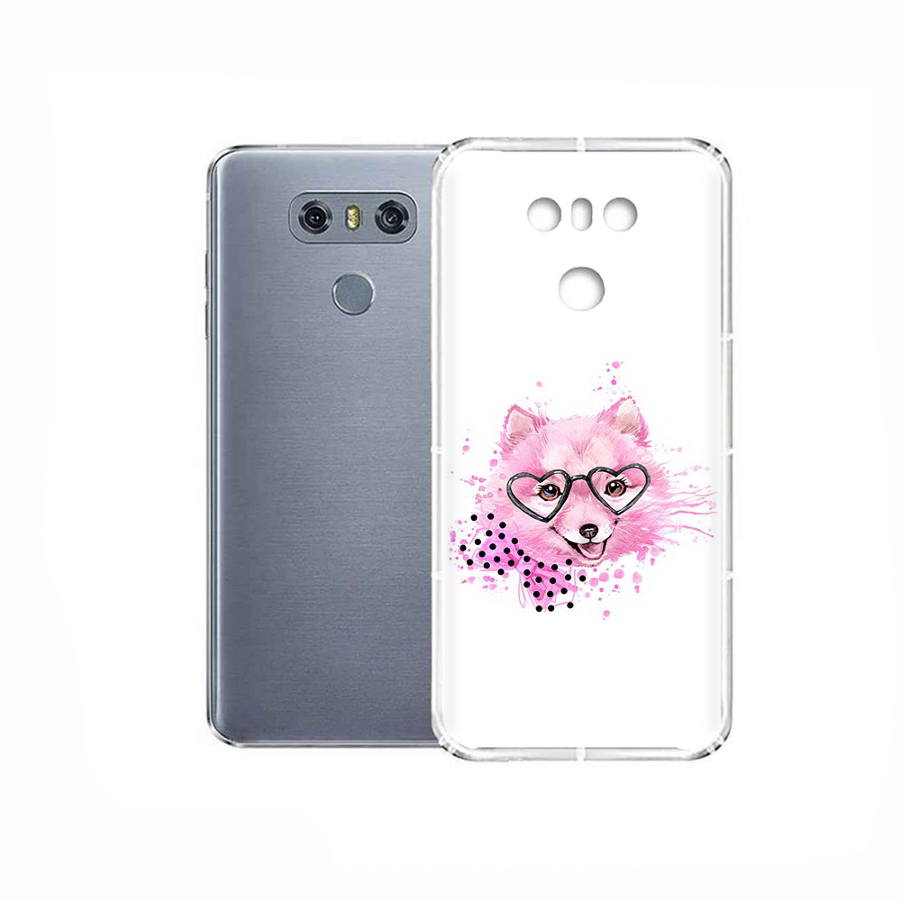 

Чехол MyPads Tocco для LG G6 розовый волченок, Прозрачный, Tocco