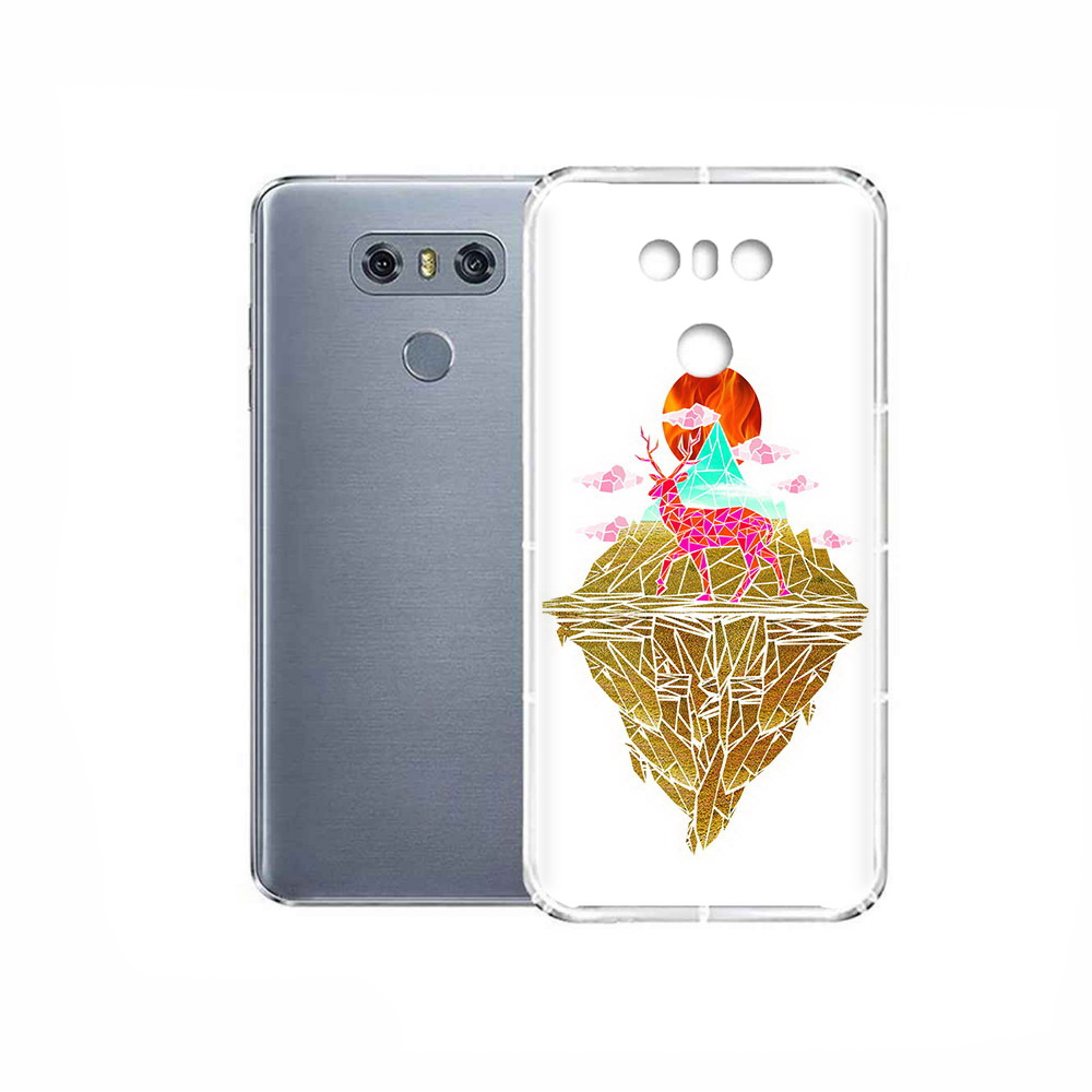 

Чехол MyPads Tocco для LG G6 розовый олень абстракция, Прозрачный, Tocco